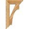 Ekena Millwork Westlake Traditional Rough Sawn Bracket w/ Offset Brace, Western Red Cedar, 6"W x 18"D x 30"H BKT0604X18X30WTL01RWR - alternate 3